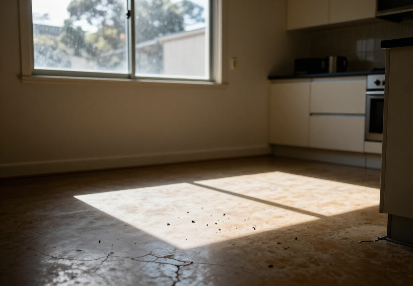 Bed bugs hiding in furniture crevices in Canley Vale apartment